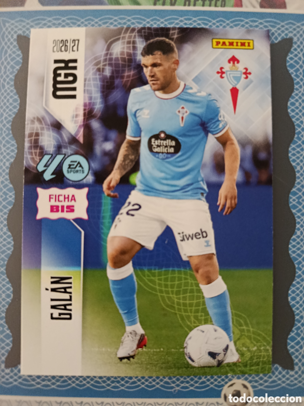 Cromos de f&uacute;tbol: MEGACRACKS 2026 2027 26 27 - PANINI - N&ordm; 117 BIS GALAN CELTA DE VIGO FICHA BIS