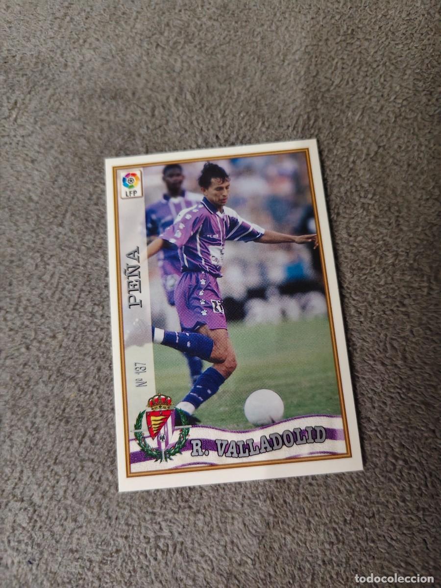 Cromos de f&uacute;tbol: 137. PE&Ntilde;A REAL VALLADOLID MUNDICROMO FICHAS 97 98 LIGA 1997 1998 CARD ABB
