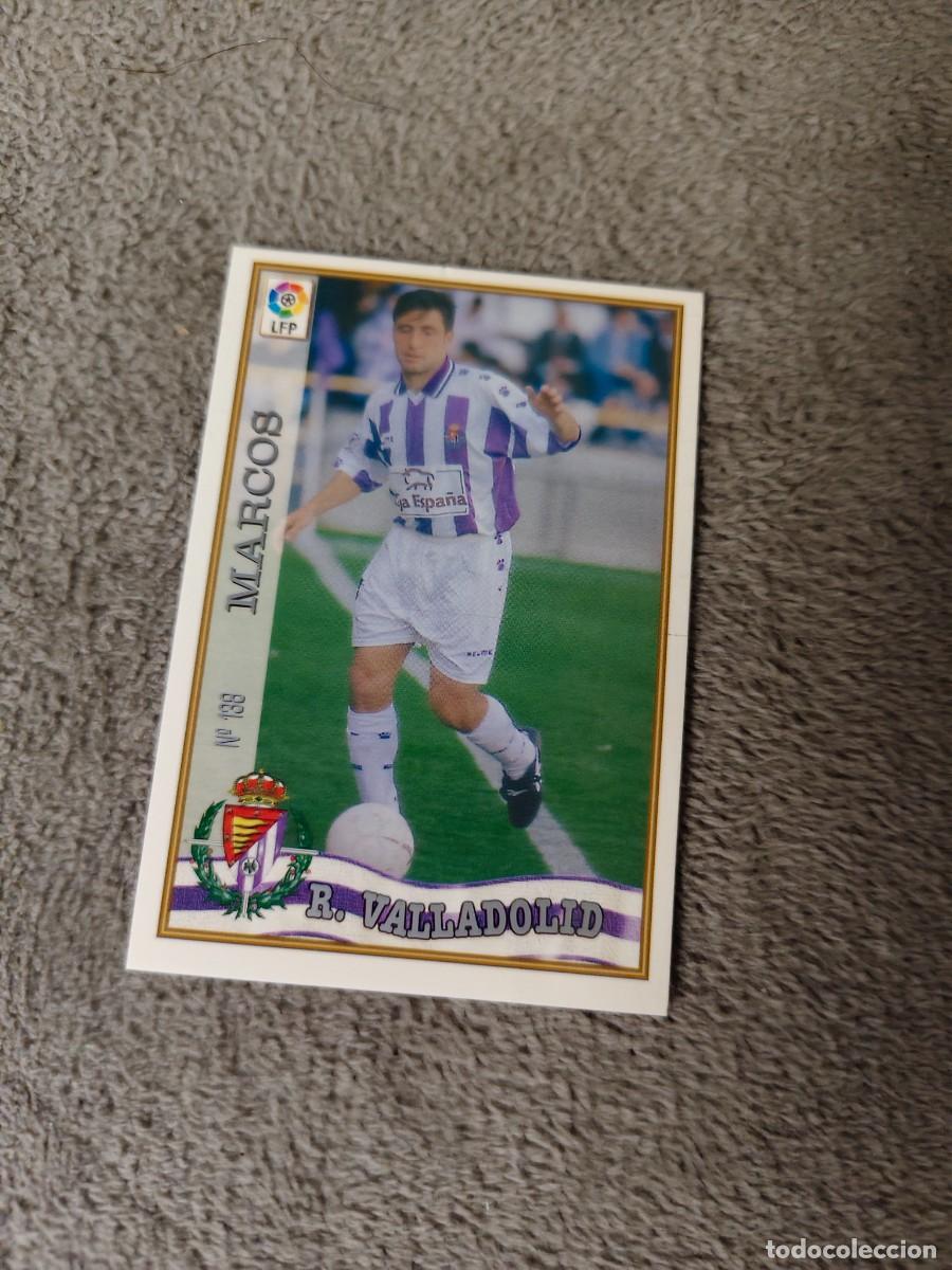 Cromos de f&uacute;tbol: 138. MARCOS REAL VALLADOLID MUNDICROMO FICHAS 97 98 LIGA 1997 1998 CARD ABB