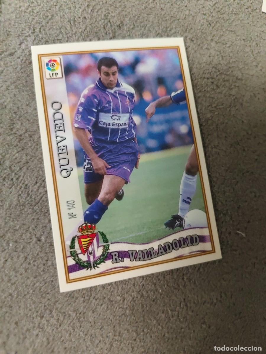 Cromos de f&uacute;tbol: 140. QUEVEDO REAL VALLADOLID MUNDICROMO FICHAS 97 98 LIGA 1997 1998 CARD ABB
