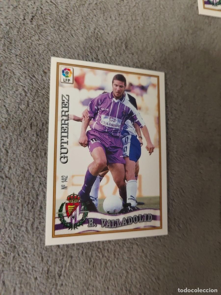 Cromos de f&uacute;tbol: 142. GUTI&Eacute;RREZ REAL VALLADOLID MUNDICROMO FICHAS 97 98 LIGA 1997 1998 CARD ABB