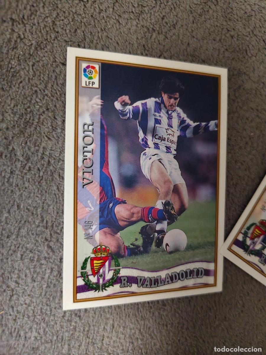 Cromos de f&uacute;tbol: 146. V&Iacute;CTOR REAL VALLADOLID MUNDICROMO FICHAS 97 98 LIGA 1997 1998 CARD ABB