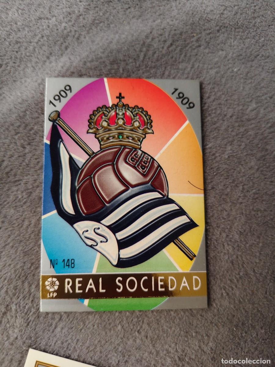 Cromos de f&uacute;tbol: 148. ESCUDO REAL SOCIEDAD MUNDICROMO FICHAS 97 98 LIGA 1997 1998 CARD ABB