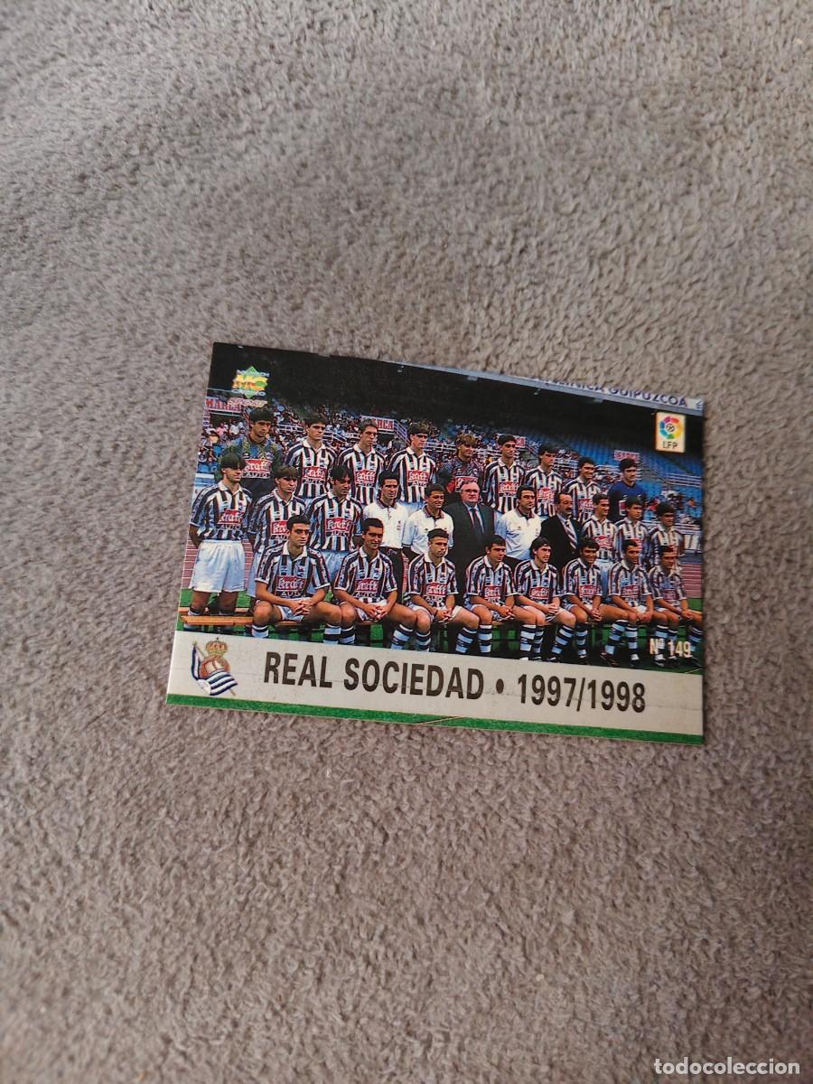 Cromos de f&uacute;tbol: 149. PLANTILLA REAL SOCIEDAD MUNDICROMO FICHAS 97 98 LIGA 1997 1998 CARD ABB