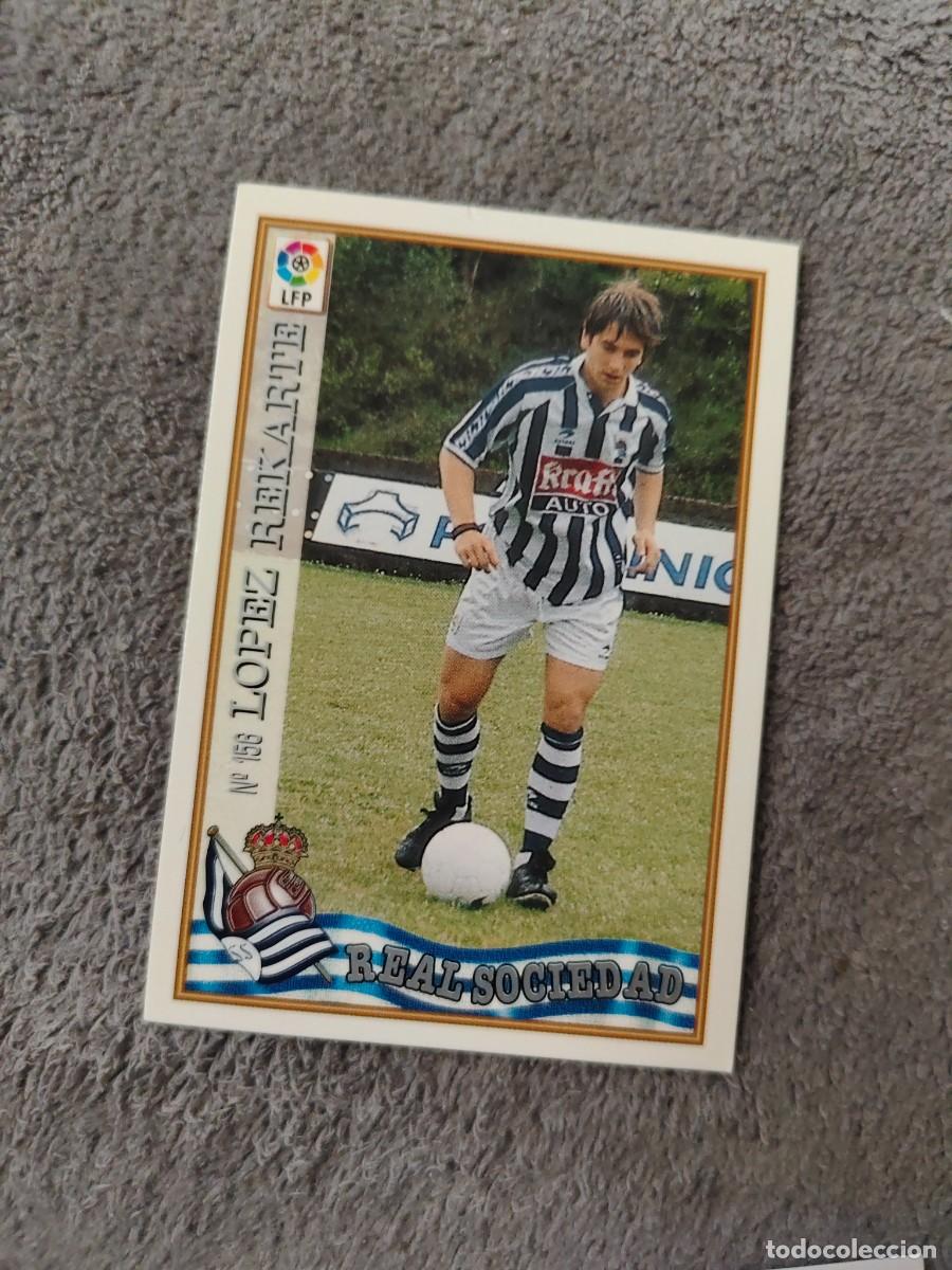 Cromos de f&uacute;tbol: 156. L&Oacute;PEZ REKARTE REAL SOCIEDAD MUNDICROMO FICHAS 97 98 LIGA 1997 1998 CARD ABB