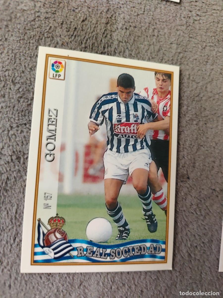 Football Stickers: 157. J. G&Oacute;MEZ REAL SOCIEDAD MUNDICROMO FICHAS 97 98 LIGA 1997 1998 CARD ABB