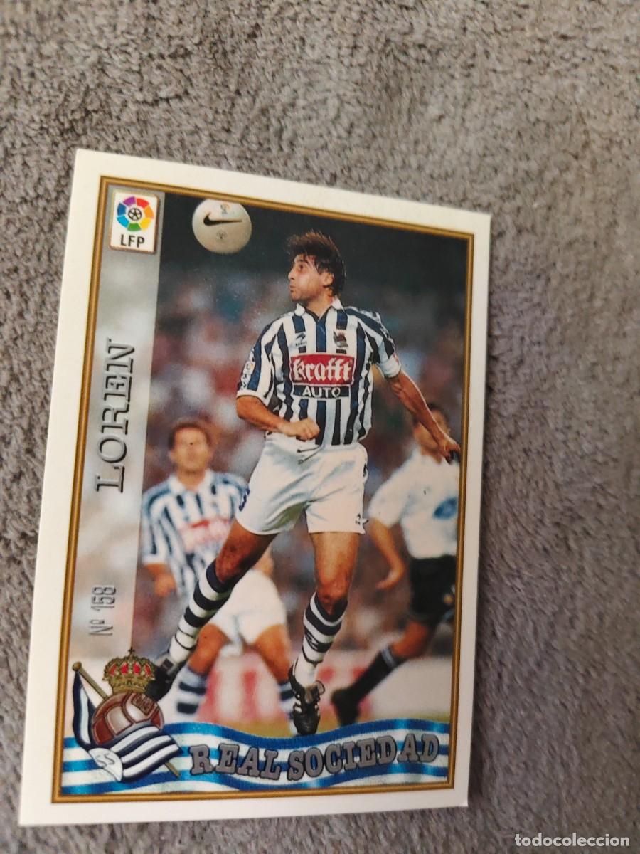 Football Stickers: 158. LOREN REAL SOCIEDAD MUNDICROMO FICHAS 97 98 LIGA 1997 1998 CARD ABB