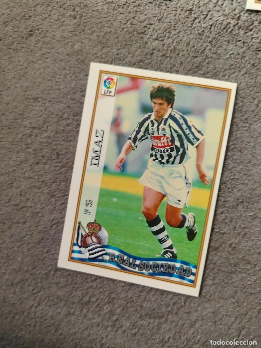 Football Stickers: 159. IMAZ REAL SOCIEDAD MUNDICROMO FICHAS 97 98 LIGA 1997 1998 CARD ABB