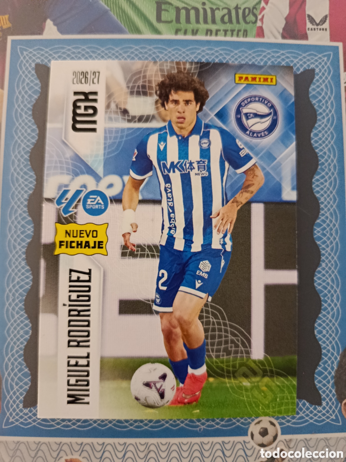 Cromos de f&uacute;tbol: MEGACRACKS 2026 2027 26 27 - PANINI - N&ordm; 463 BIS MIGUEL RODR&Iacute;GUEZ ALAV&Eacute;S NUEVO FICHAJE