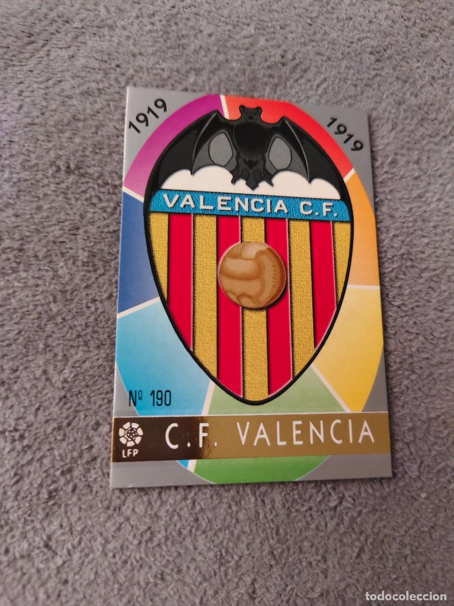 Cartes &agrave; collectionner de Football: 190. ESCUDO VALENCIA C.F. MUNDICROMO FICHAS 97 98 LIGA 1997 1998 CARD ABB
