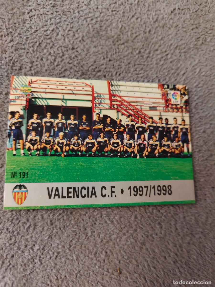 Fu&szlig;ball-Sticker: 191. PLANTILLA VALENCIA C.F. MUNDICROMO FICHAS 97 98 LIGA 1997 1998 CARD ABB