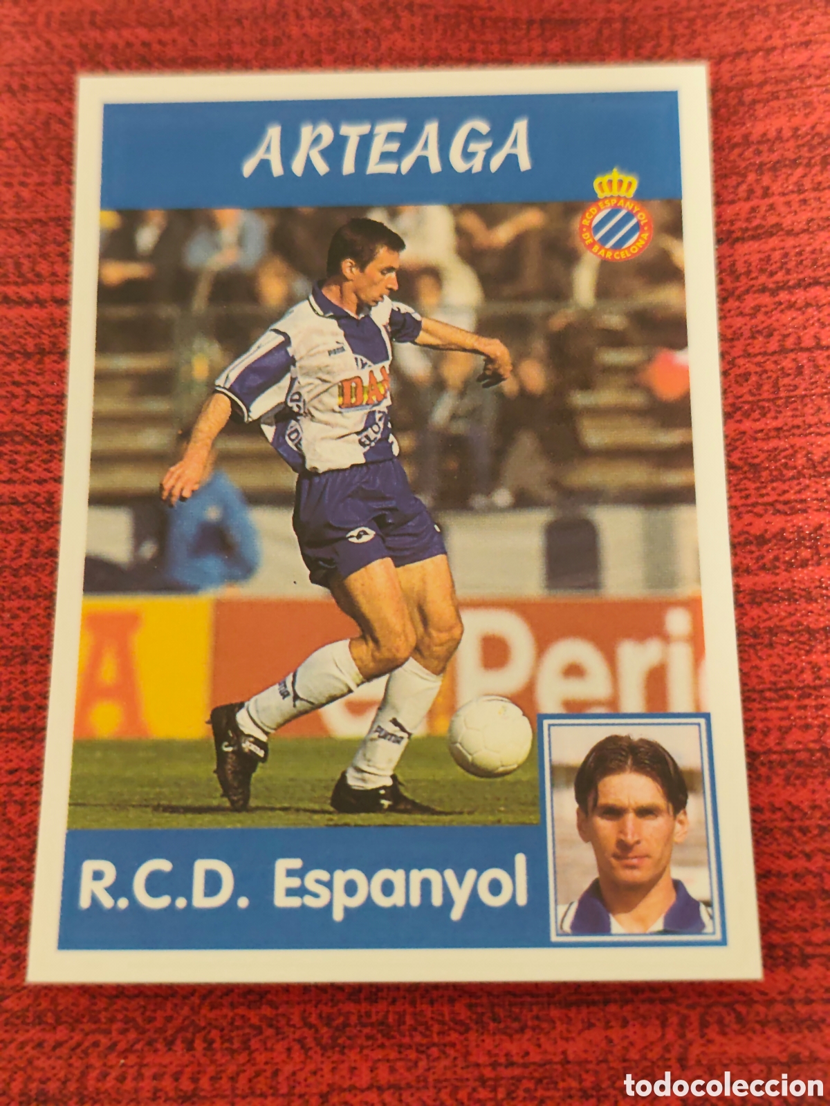 Fu&szlig;ball-Sticker: 186 ARTEAGA ESPANYOL PANINI LIGA 1997 1998