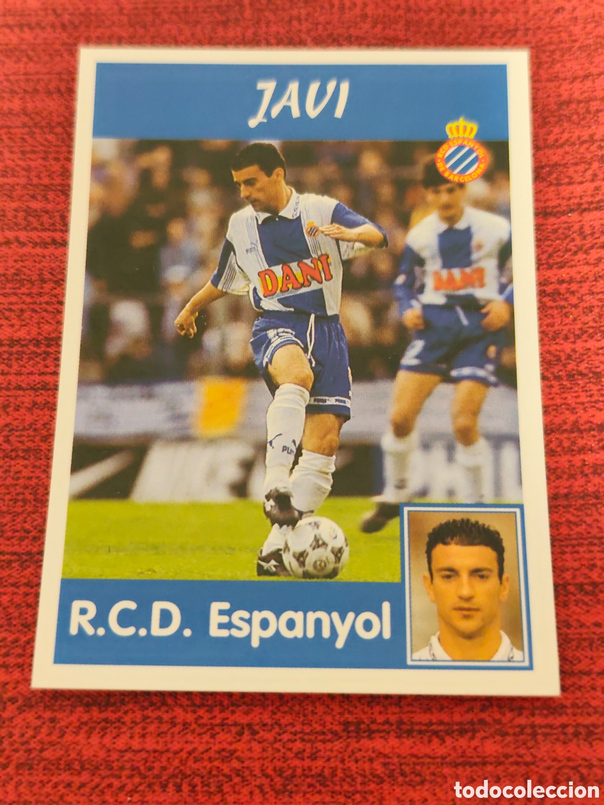 Fu&szlig;ball-Sticker: 190 JAVI ESPANYOL PANINI LIGA 1997 1998