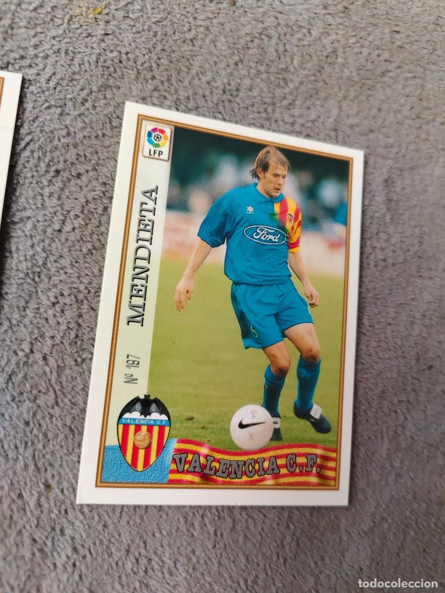 Fu&szlig;ball-Sticker: 197. MENDIETA VALENCIA C.F. MUNDICROMO FICHAS 97 98 LIGA 1997 1998 CARD ABB