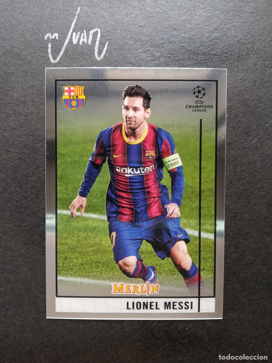 Football Stickers: N&ordm; 1 LIONEL MESSI FC BARCELONA ARGENTINA ⚽ TOPPS &reg; CHROME MERLIN UCL UEFA 2020 2021 20 21 NUEVO