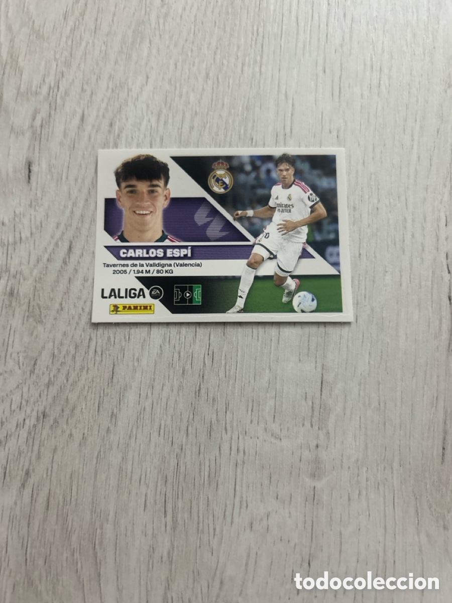 Cromos de f&uacute;tbol: Carlos Esp&iacute; 17bis 17 BIS COLOCA Real Madrid Segunda 2 Edici&oacute;n Liga Este 2026/27 26-27 Panini