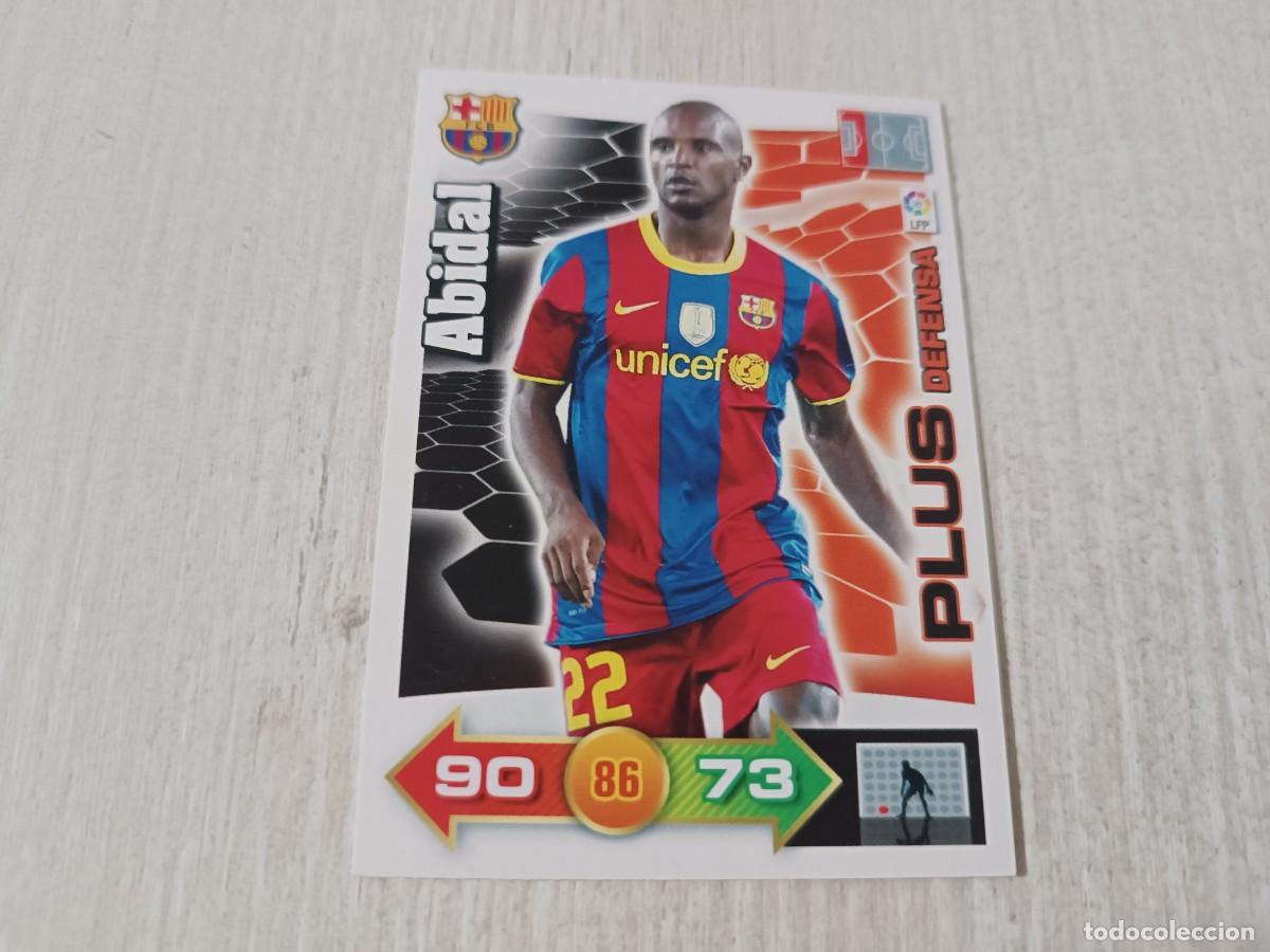 Cromos de f&uacute;tbol: ABIDAL PLUS DEFENSA ADRENALYN 2010 2011 10 11