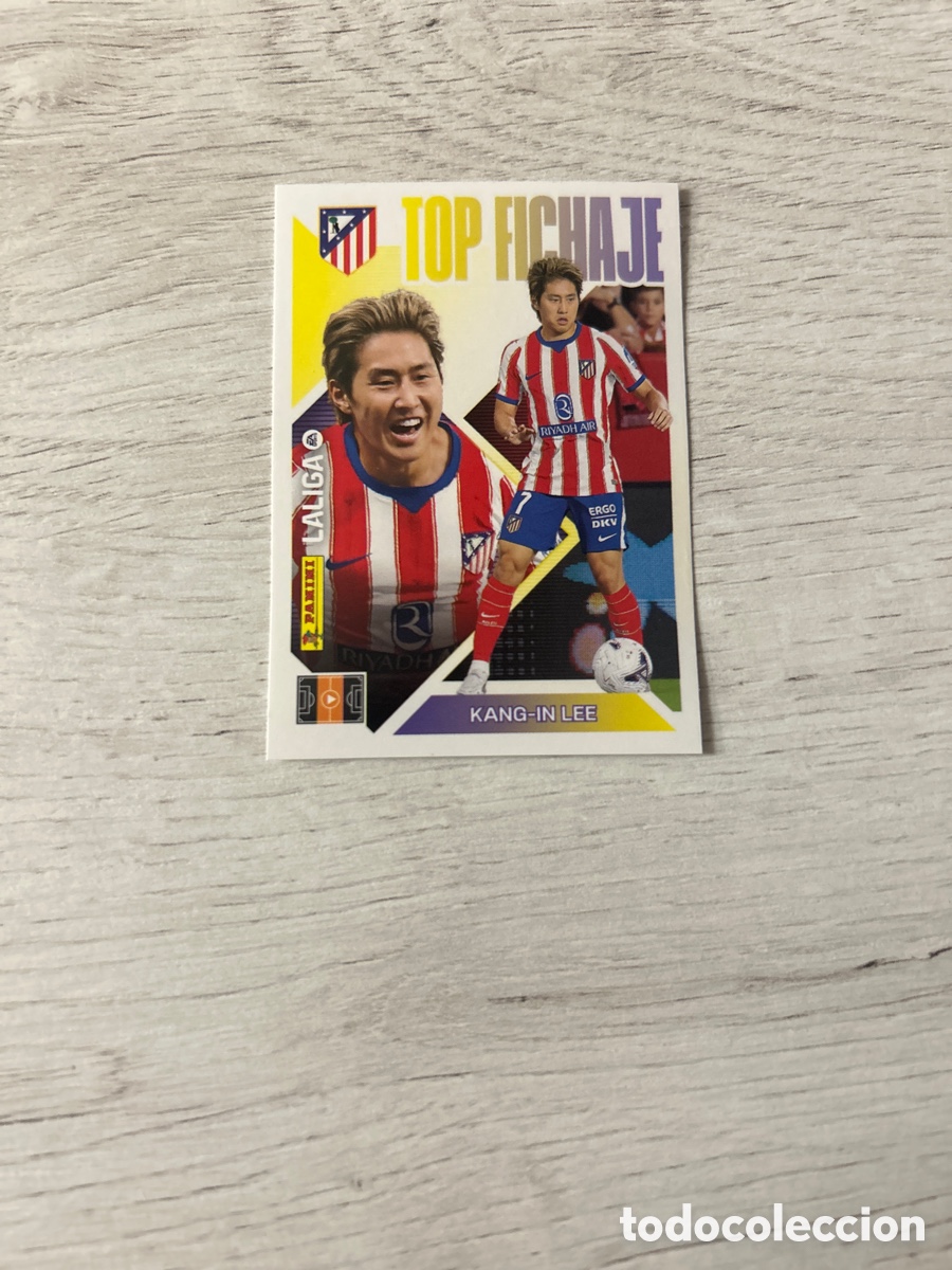 Cromos de f&uacute;tbol: Kang-in Lee 68 Top Fichaje Atl&eacute;tico de Madrid Cuarta 4 Edici&oacute;n Liga Este 2026/27 26-27 Panini