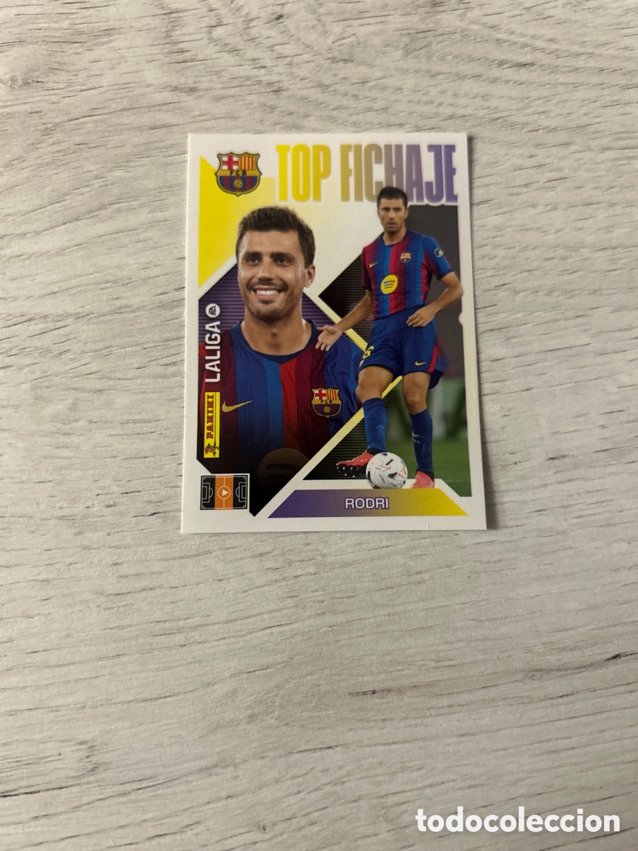 Cromos de f&uacute;tbol: Rodri 69 Top Fichaje Barcelona Cuarta 4 Edici&oacute;n Liga Este 2026/27 26-27 Panini