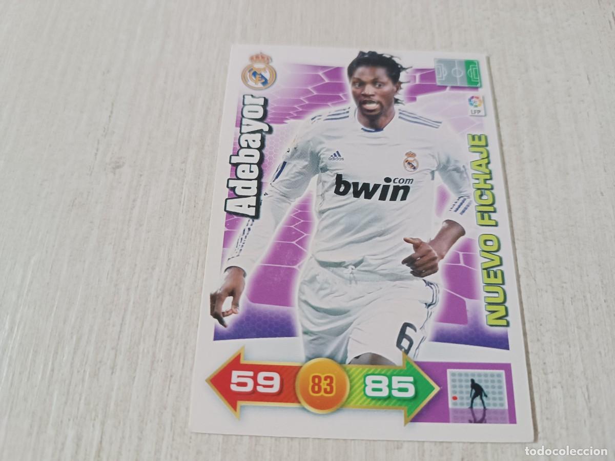 Cromos de f&uacute;tbol: ADEBAYOR NUEVO FICHAJE ADRENALYN 2010 2011 10 11