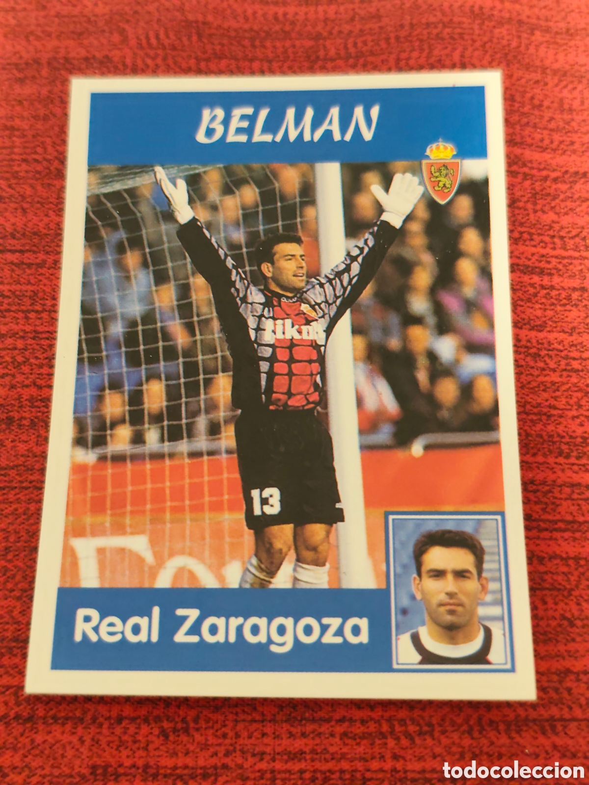 Cromos de f&uacute;tbol: 224A BELMAN REAL ZARAGOZA PANINI LIGA 1997 1998