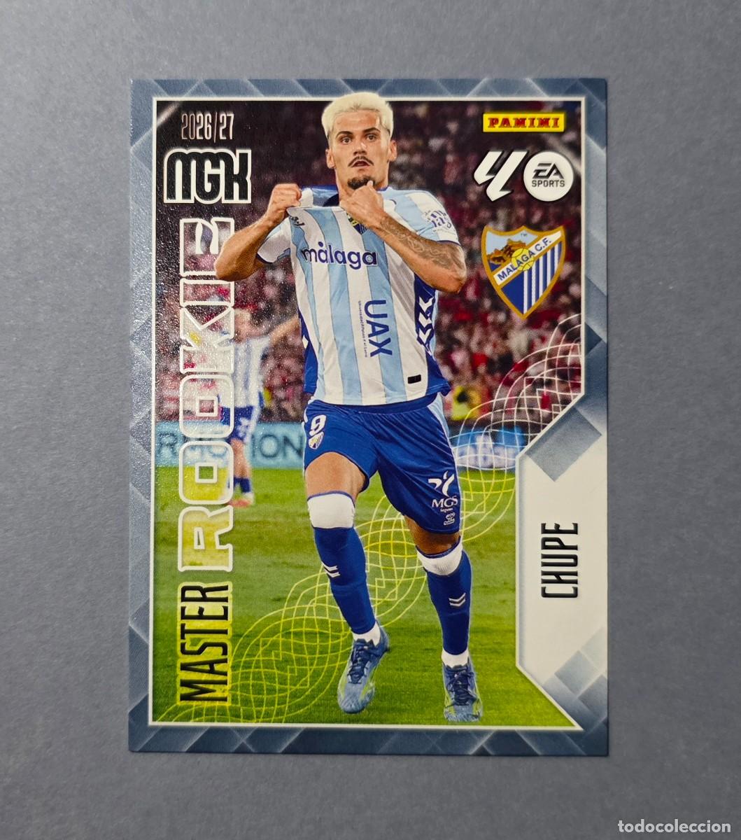 Cromos de f&uacute;tbol: 409 CHUPE (MASTER ROOKIE) - M&Aacute;LAGA - MEGACRACKS 2026-27 - MGK 26/27 (NUEVO)