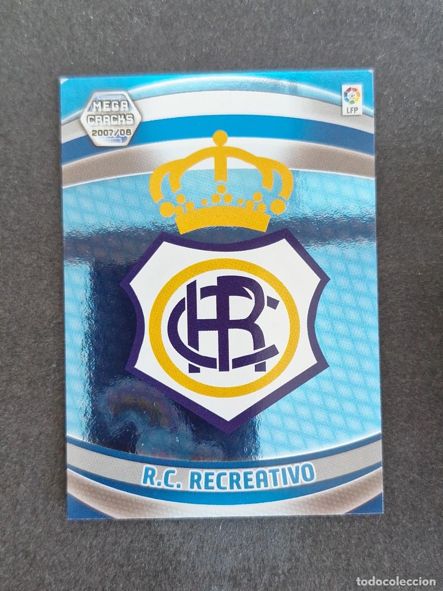Cromos de f&uacute;tbol: L4 ESCUDO RECREATIVO DE HUELVA 253 PANINI MEGACRACKS 2007 2008 07 08
