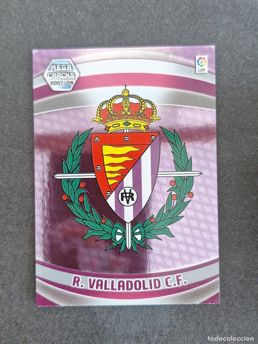 Cromos de f&uacute;tbol: L4 ESCUDO REAL VALLADOLID 307 PANINI MEGACRACKS 2007 2008 07 08