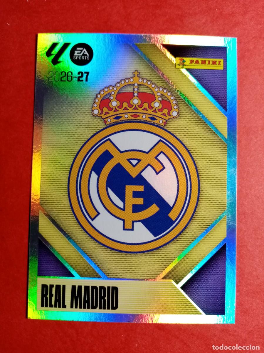Cromos de f&uacute;tbol: N&ordm; 1 ESCUDO, REAL MADRID, LIGA ESTE 2026 2027 26 27 PANINI