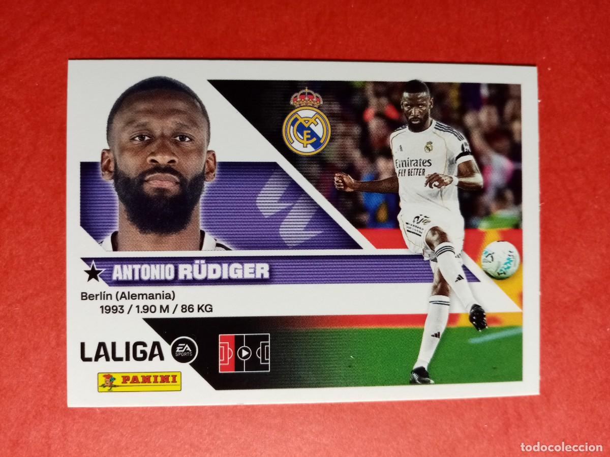 Fu&szlig;ball-Sticker: N&ordm; 9 ANTONIO RUDIGER, REAL MADRID, LIGA ESTE 2026 2027 26 27 PANINI