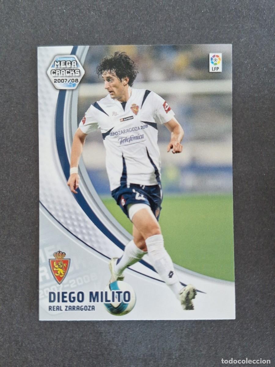 Cromos de f&uacute;tbol: L4 DIEGO MILITO REAL ZARAGOZA 360 PANINI MEGACRACKS 2007 2008 07 08