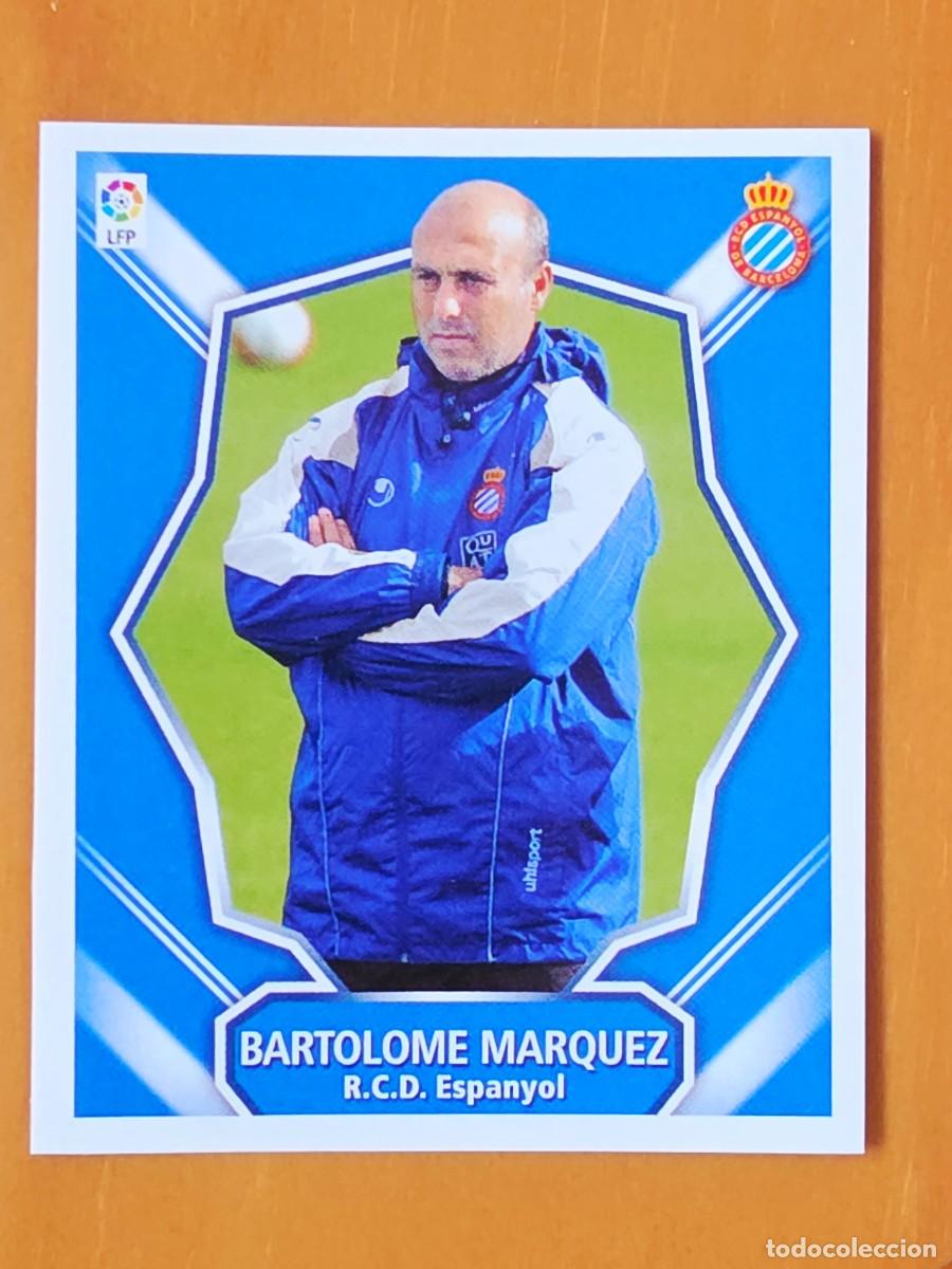 Cromos de f&uacute;tbol: Entrenador Bartolom&eacute; M&aacute;rquez, RCD Espanyol, Panini Ediciones Liga Este 2008 2009 08 09, sin pegar