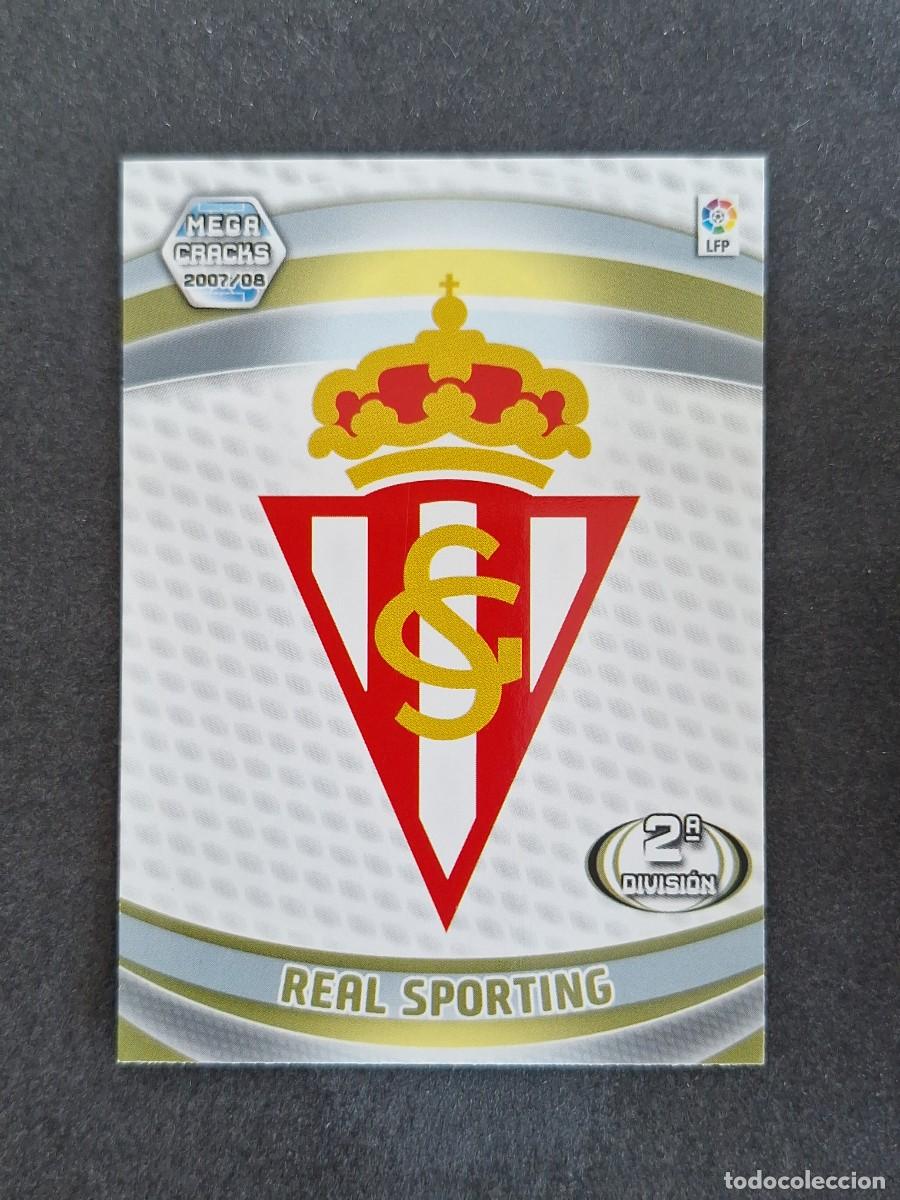 Cromos de f&uacute;tbol: L4 ESCUDO SPORTING DE GIJON 2&ordf; SEGUNDA DIVISION 427 PANINI MEGACRACKS 2007 2008 07 08