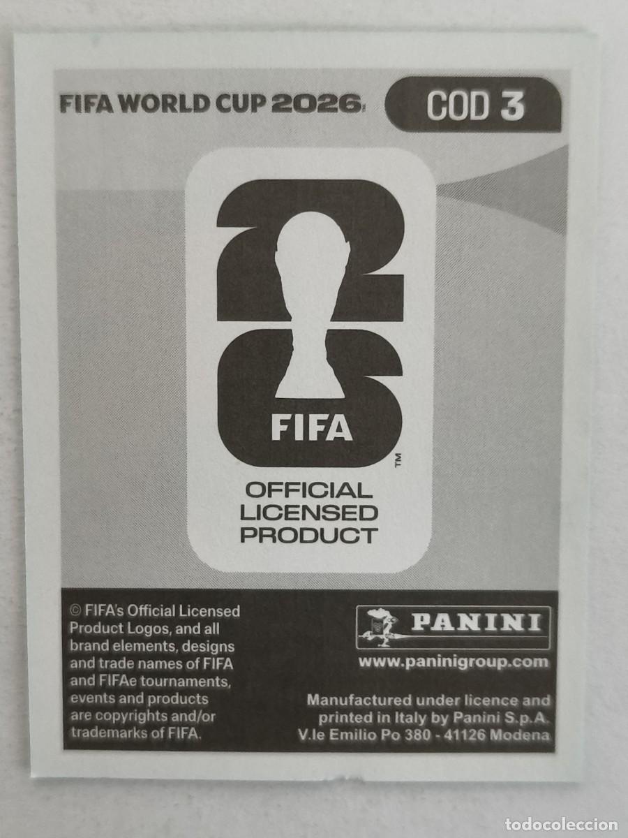 Cromos de f&uacute;tbol: #COD3 WAN-BISSAKA (CONGO) MUNDIAL 2026 PANINI - Foto 2