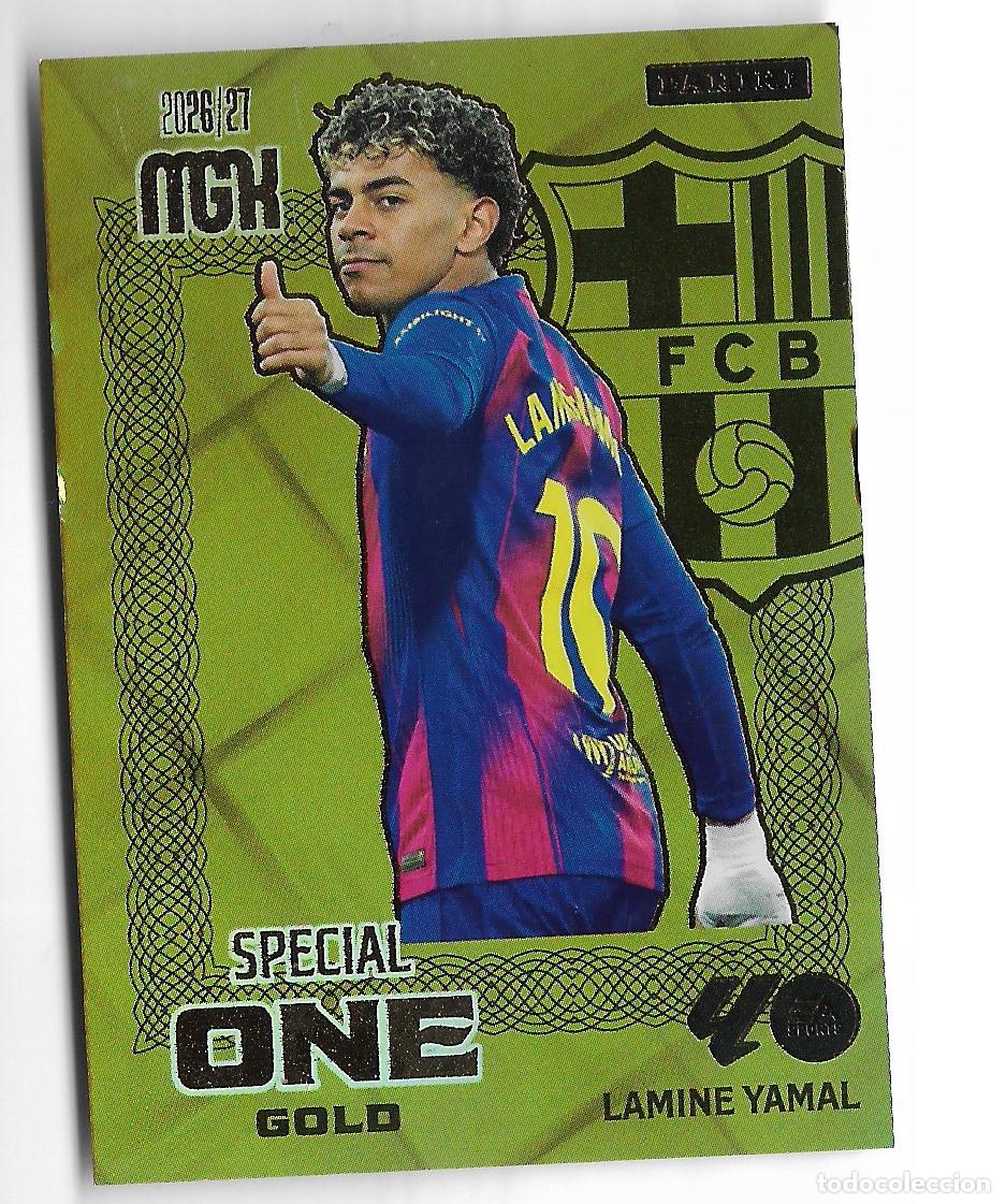 Cartes &agrave; collectionner de Football: LAMINE YAMAL -ESPECIAL ONE GOLD- 2026/27 MGH **PANINI**