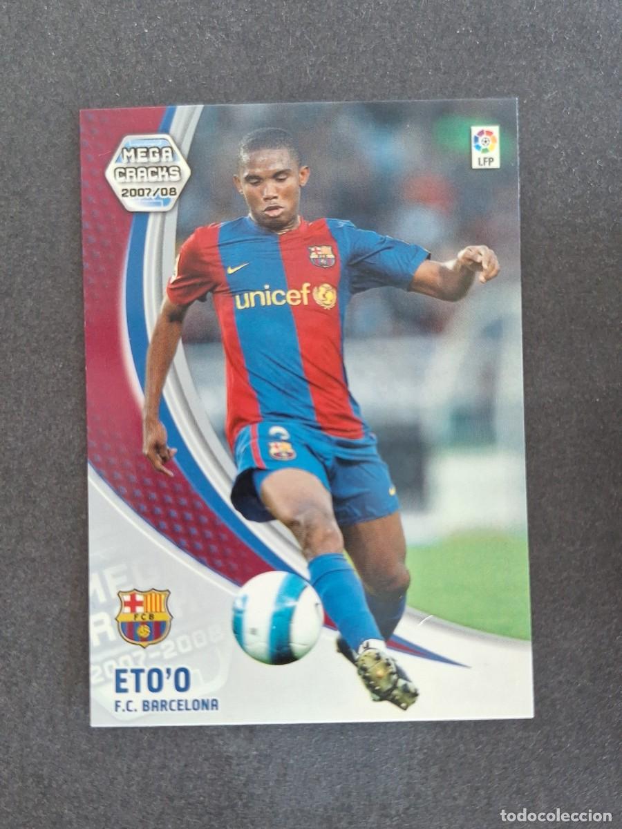 Cromos de f&uacute;tbol: L4 ETO'O F. C. BARCELONA 61 PANINI MEGACRACKS 2007 2008 07 08