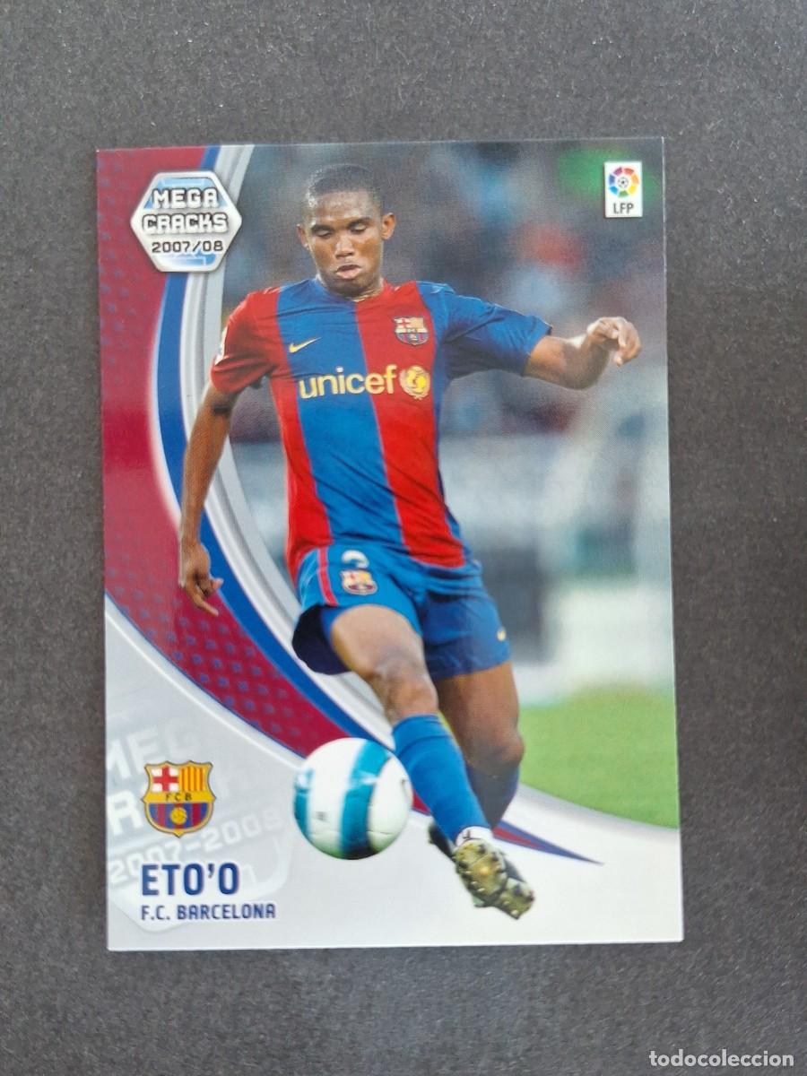 Cromos de f&uacute;tbol: L4 ETO'O F. C. BARCELONA 61 PANINI MEGACRACKS 2007 2008 07 08
