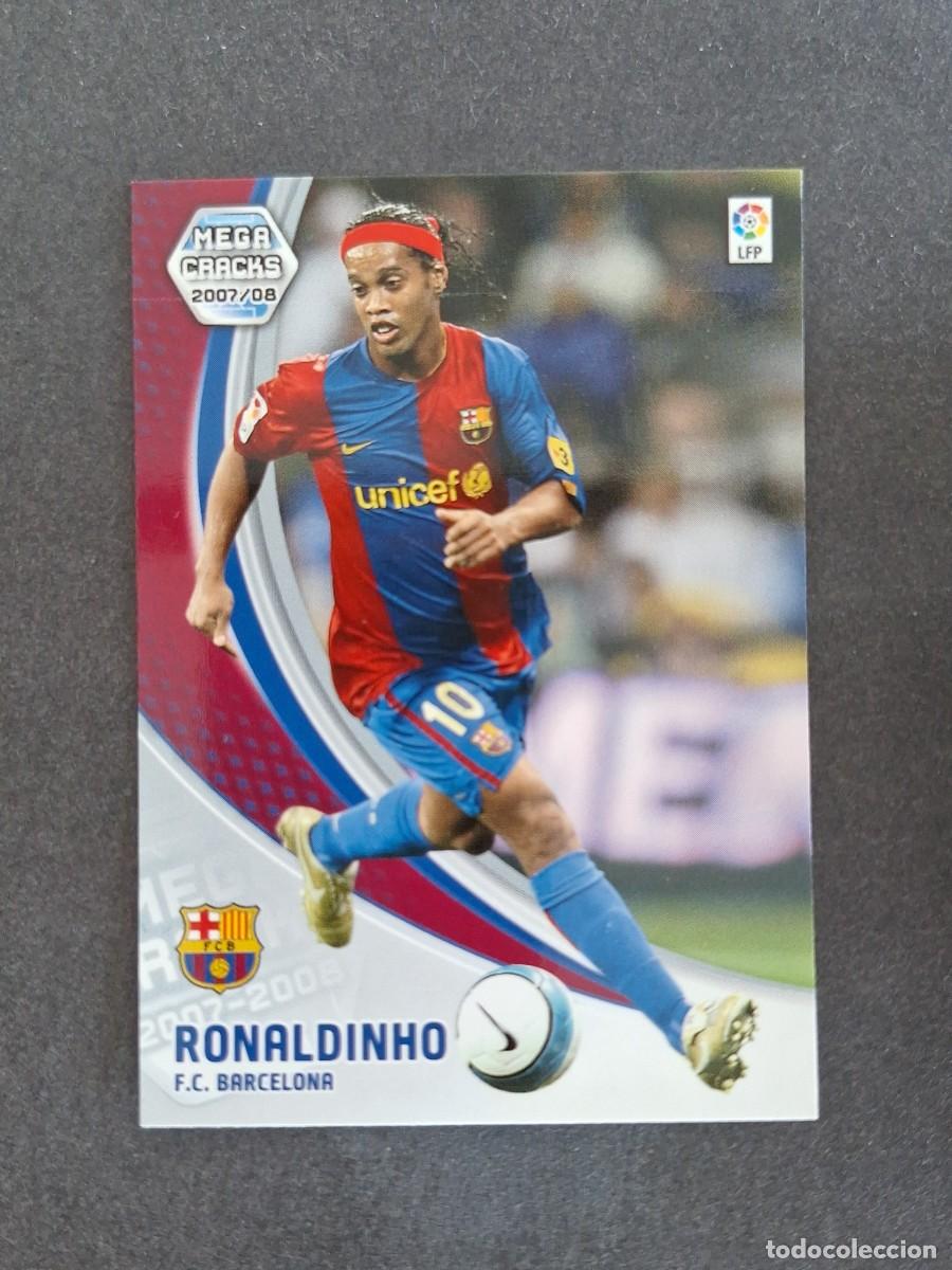 Football Stickers: L4 RONALDINHO F. C. BARCELONA 71 PANINI MEGACRACKS 2007 2008 07 08