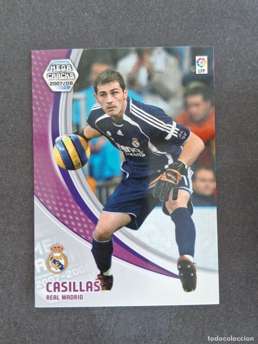 Cromos de f&uacute;tbol: L4 CASILLAS REAL MADRID 164 PANINI MEGACRACKS 2007 2008 07 08