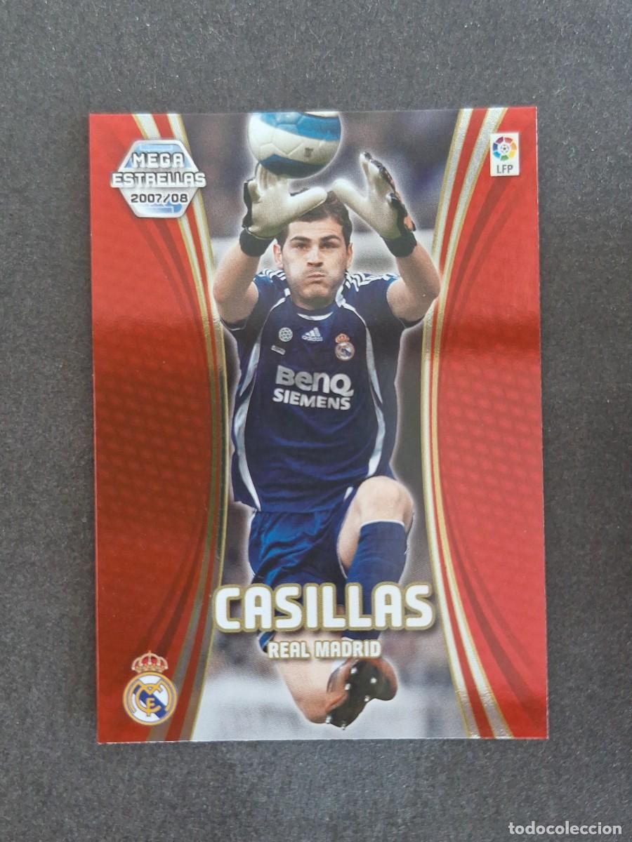 Cromos de f&uacute;tbol: L4 CASILLAS REAL MADRID MEGA ESTRELLAS 361 PANINI MEGACRACKS 2007 2008 07 08