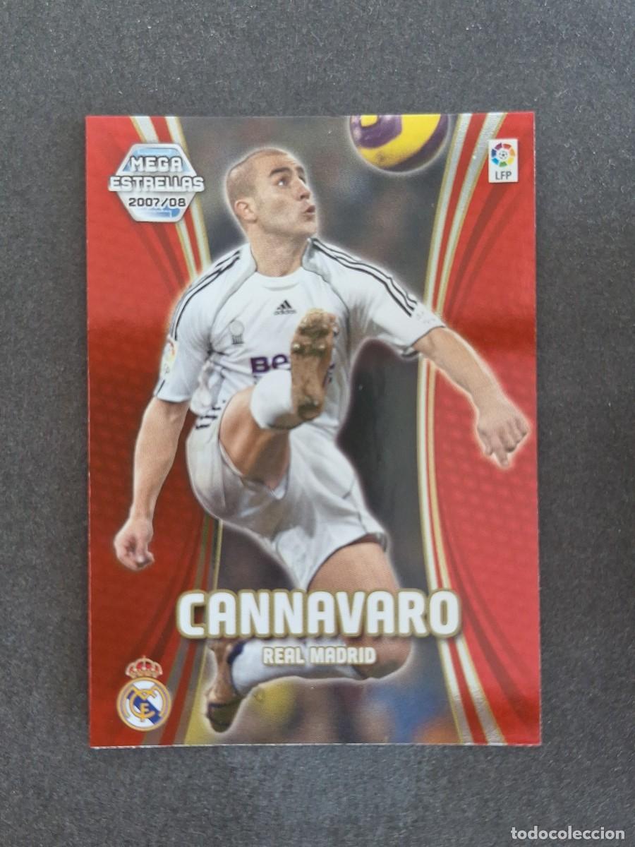 Cromos de f&uacute;tbol: L4 CANNAVARO REAL MADRID MEGA ESTRELLAS 368 PANINI MEGACRACKS 2007 2008 07 08