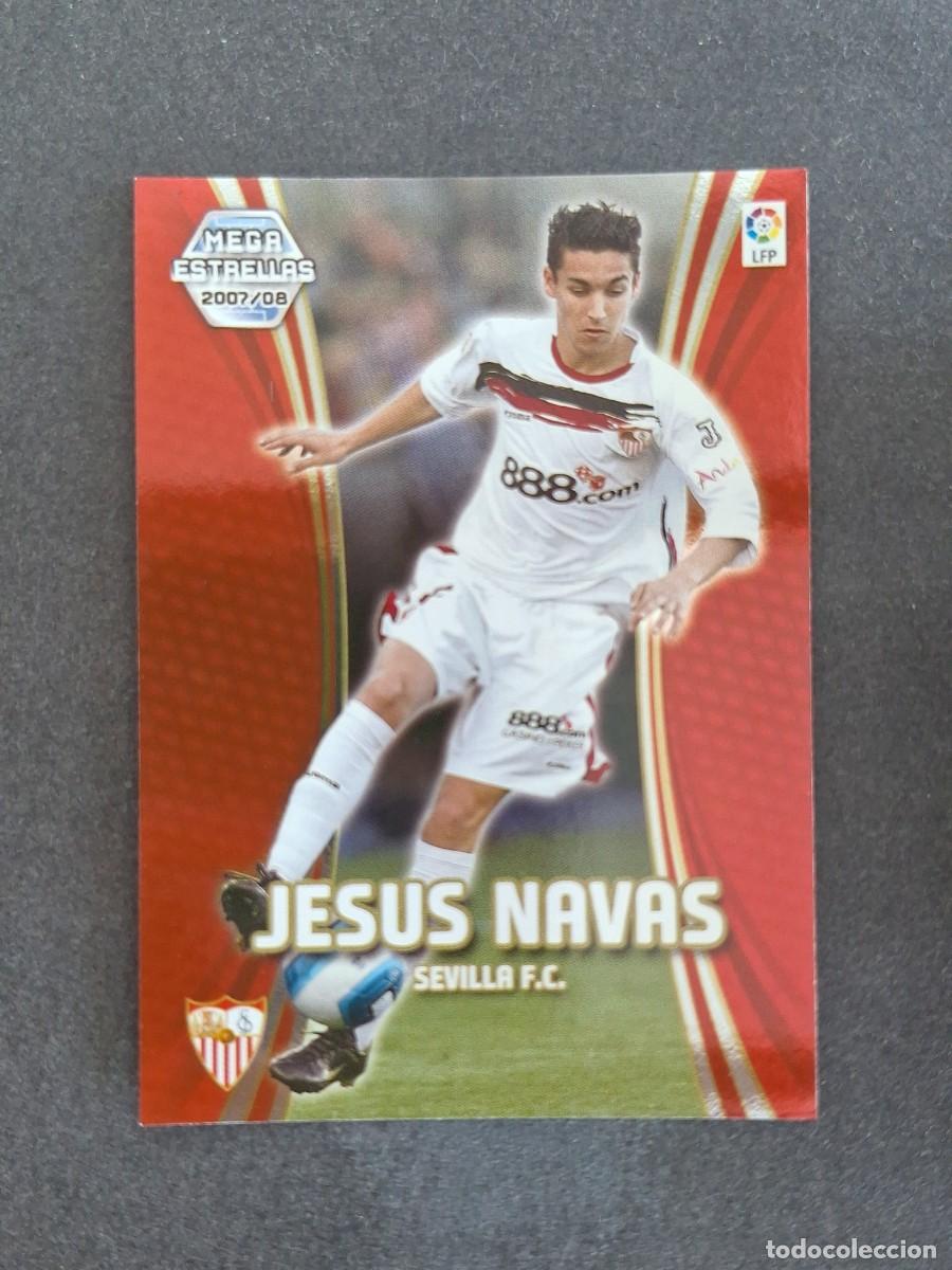 Cromos de f&uacute;tbol: L4 JESUS NAVAS SEVILLA F. C. MEGA ESTRELLAS 372 PANINI MEGACRACKS 2007 2008 07 08