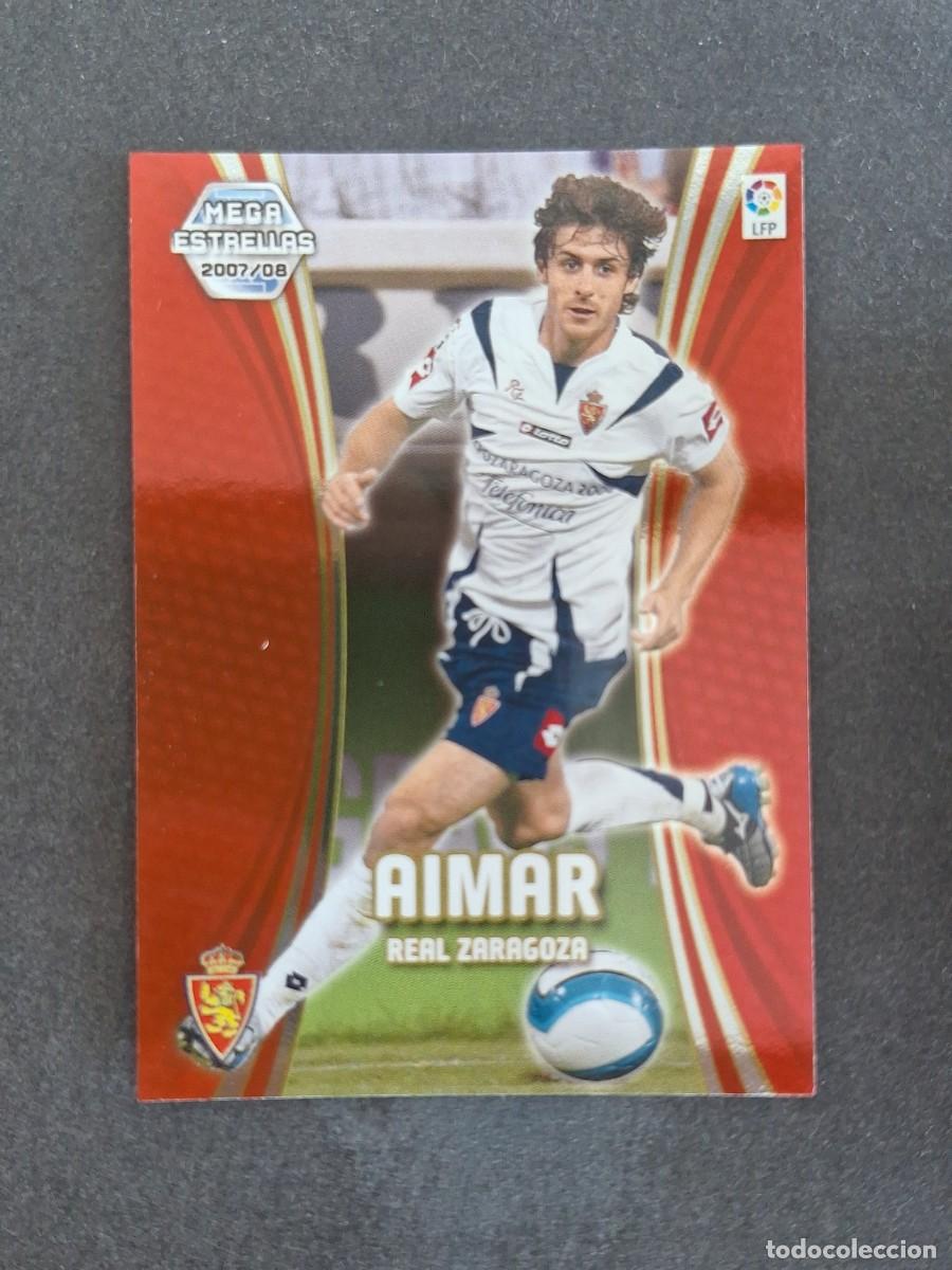Cromos de f&uacute;tbol: L4 AIMAR REAL ZARAGOZA MEGA ESTRELLAS 375 PANINI MEGACRACKS 2007 2008 07 08