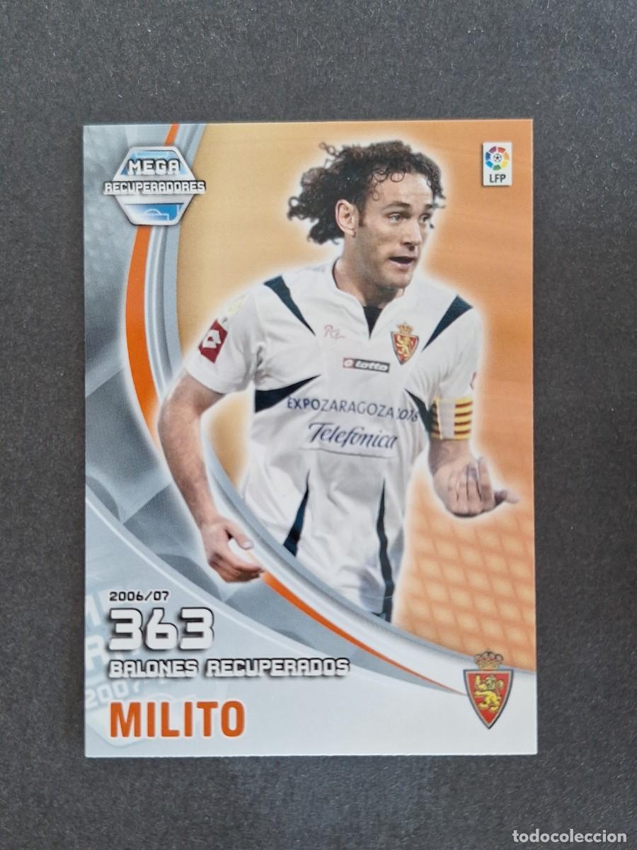 Cromos de Futebol: L4 MILITO REAL ZARAGOZA MEGA RECUPERADORES 397 PANINI MEGACRACKS 2007 2008 07 08