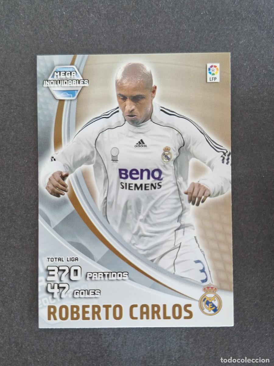 Cromos de f&uacute;tbol: L4 ROBERTO CARLOS REAL MADRID MEGA INOLVIDABLES 405 PANINI MEGACRACKS 2007 2008 07 08