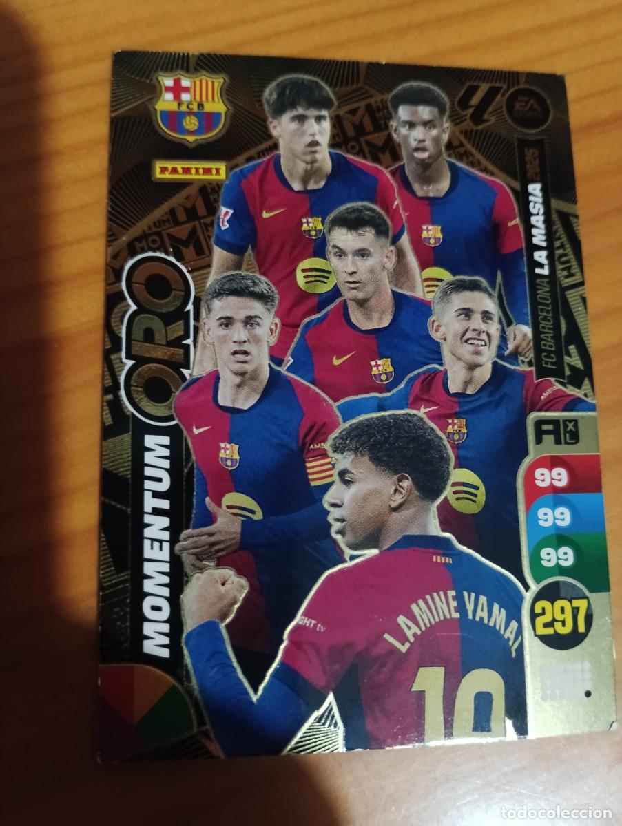 Cromos de Futebol: TRADING CARD FUTBOL F.C. BARCELONA LAMINE YAMAL MOMENTUM ORO LIGA ADRENALYN XL 2024-2025/24-25