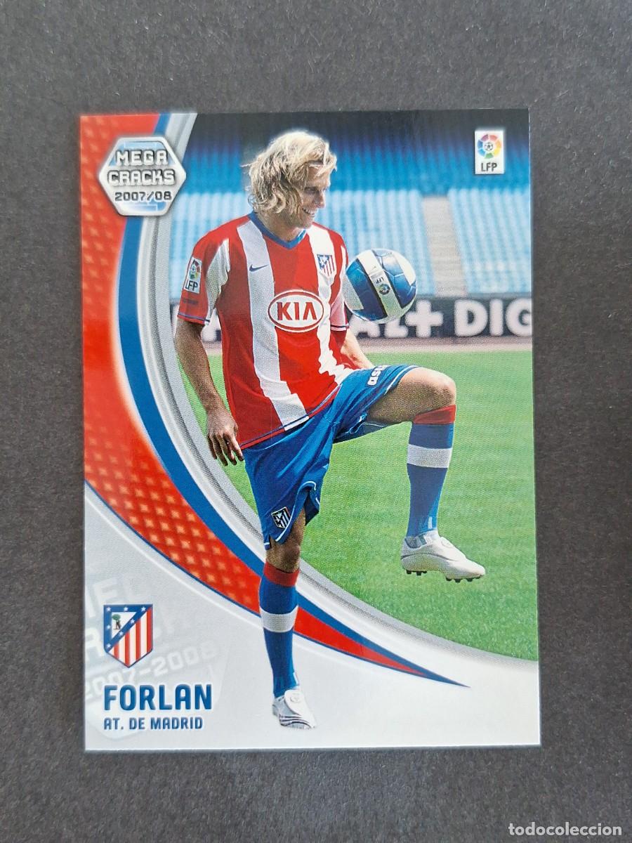 Cromos de f&uacute;tbol: L4 FORLAN ATLETICO DE MADRID NUEVO FICHAJE 454 PANINI MEGACRACKS 2007 2008 07 08
