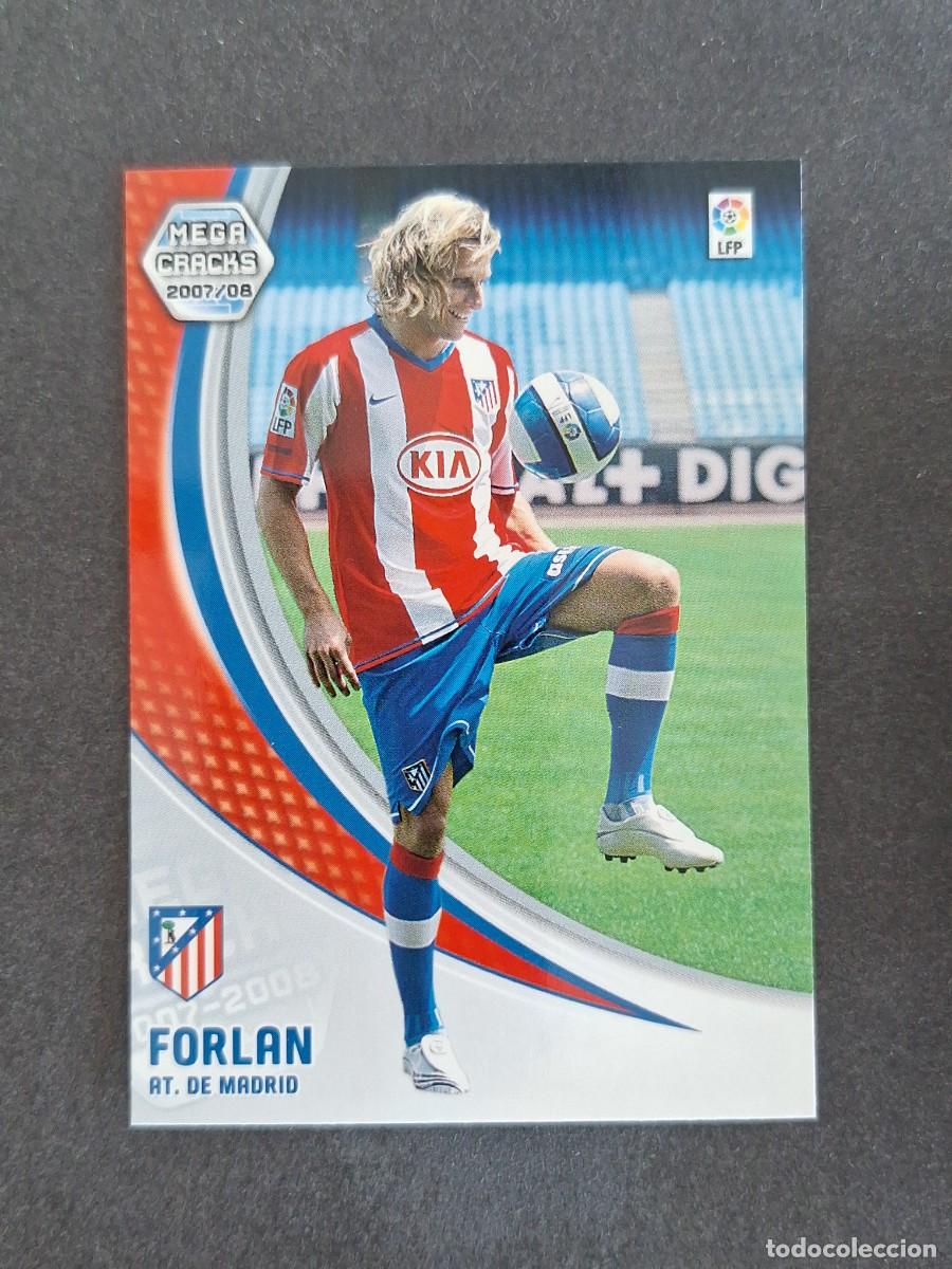 Cromos de f&uacute;tbol: L4 FORLAN ATLETICO DE MADRID NUEVO FICHAJE 454 PANINI MEGACRACKS 2007 2008 07 08