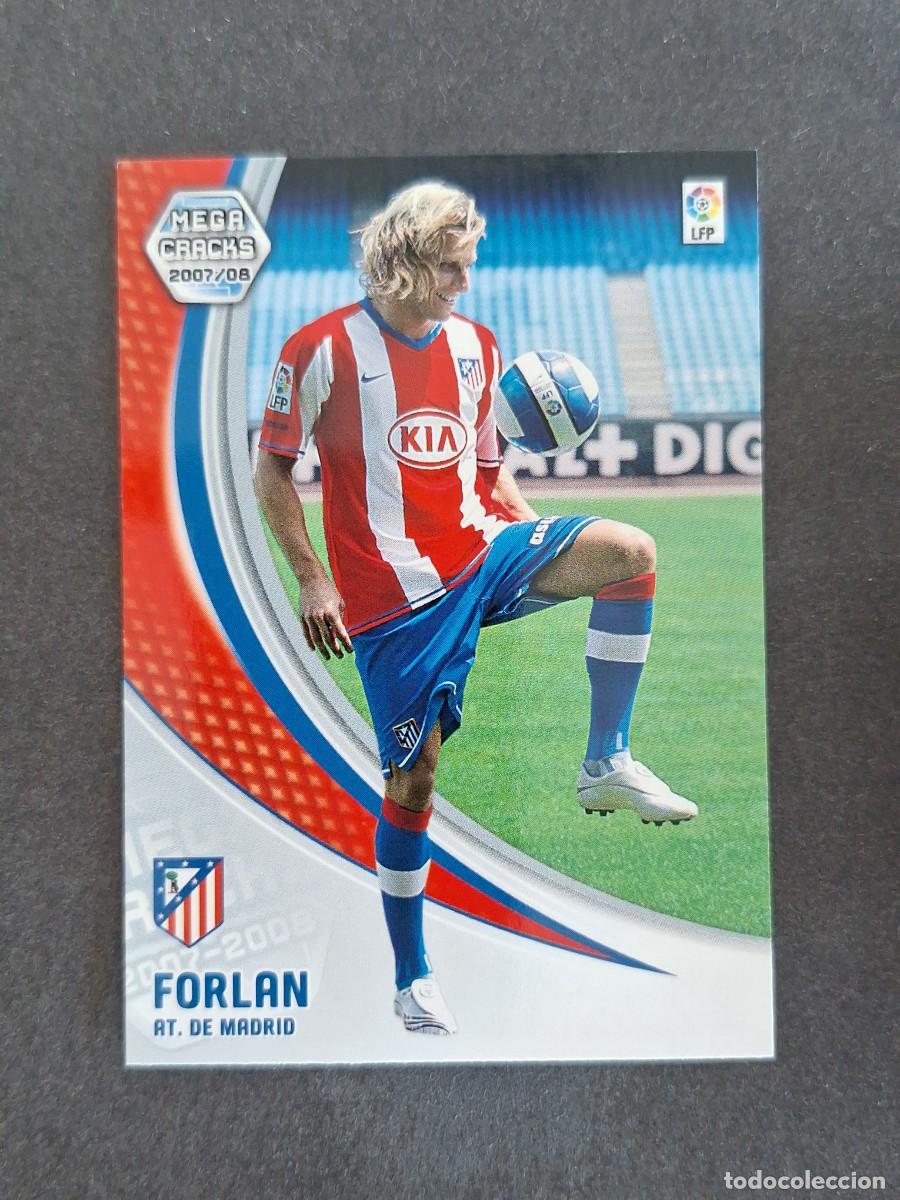 Cromos de f&uacute;tbol: L4 FORLAN ATLETICO DE MADRID NUEVO FICHAJE 454 PANINI MEGACRACKS 2007 2008 07 08