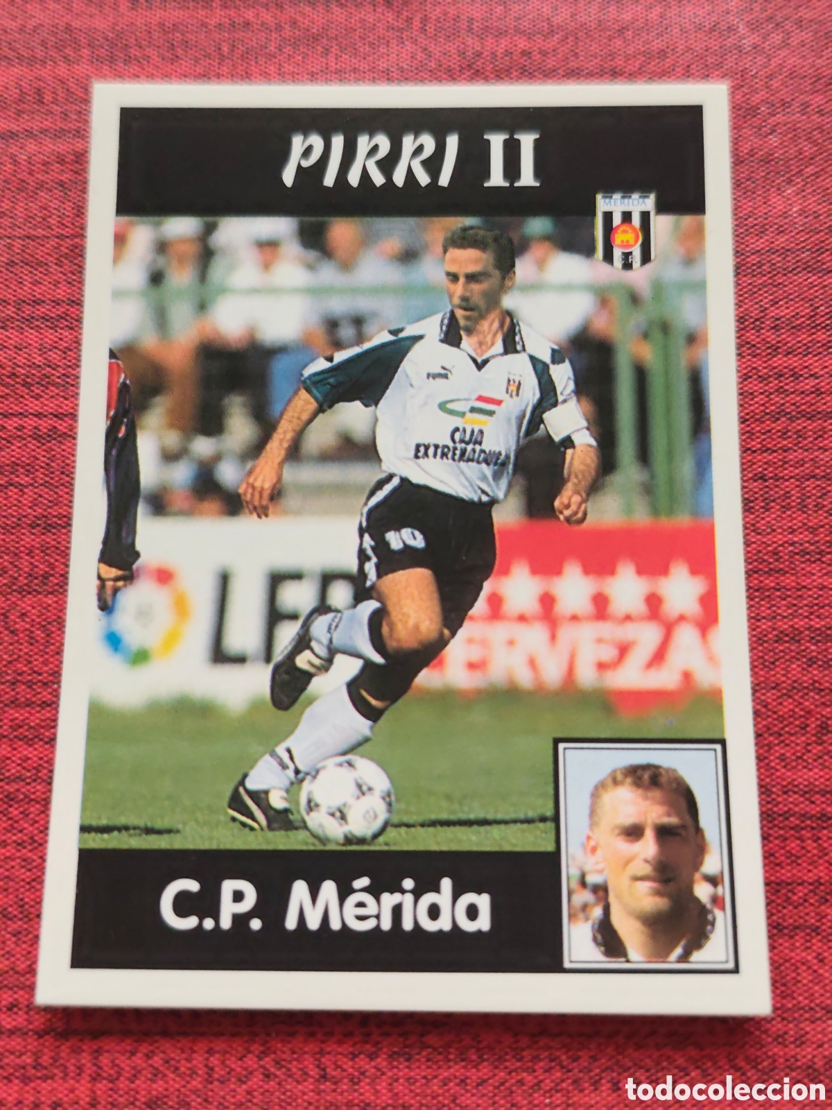 Football Stickers: 287 PIRRI II M&Eacute;RIDA PANINI LIGA 1997 1998